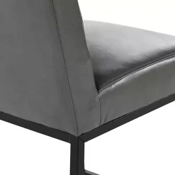 Hot Kirklands Home Faux Leather Armless Counter Stool Gray