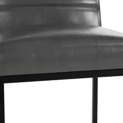Hot Kirklands Home Faux Leather Armless Counter Stool Gray