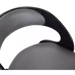 Clearance Kirklands Home Faux Leather Black Wood Sally Counter Stool Gray