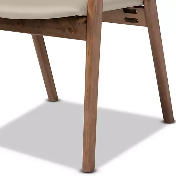 Outlet Kirklands Home Faux Leather Harland Dining Chairs, Set of 2 Gray