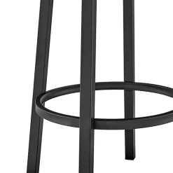 Kirklands Home Faux Leather Lorin Swivel Counter Stool Gray