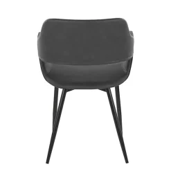 Sale Kirklands Home Faux Leather Marge Dining Chairs, Set of 2 Gray