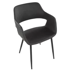 Sale Kirklands Home Faux Leather Marge Dining Chairs, Set of 2 Gray