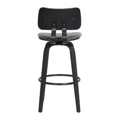 Outlet Kirklands Home Faux Leather Pico Swivel Counter Stool Gray