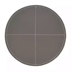 Sale Kirklands Home Faux Leather Placemats, Set of 4 Gray