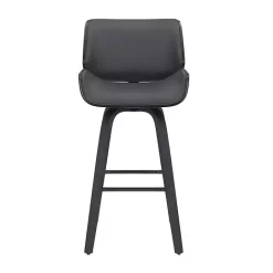 Hot Kirklands Home Faux Leather Tyler Swivel Bar Stool Gray