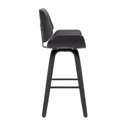 Hot Kirklands Home Faux Leather Tyler Swivel Bar Stool Gray