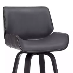 Hot Kirklands Home Faux Leather Tyler Swivel Bar Stool Gray