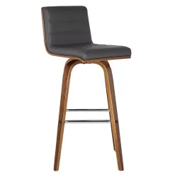 Sale Kirklands Home Faux Leather Vienna Swivel Counter Stool Gray