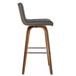 Sale Kirklands Home Faux Leather Vienna Swivel Counter Stool Gray