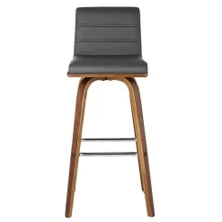 Sale Kirklands Home Faux Leather Vienna Swivel Counter Stool Gray