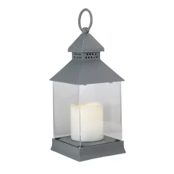 Sale Kirklands Home Flameless LED Candle Lantern Gray