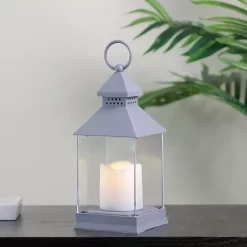 Sale Kirklands Home Flameless LED Candle Lantern Gray