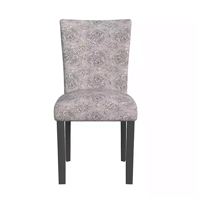 Online Kirklands Home Floral Parsons Dining Chairs, Set of 2 Gray