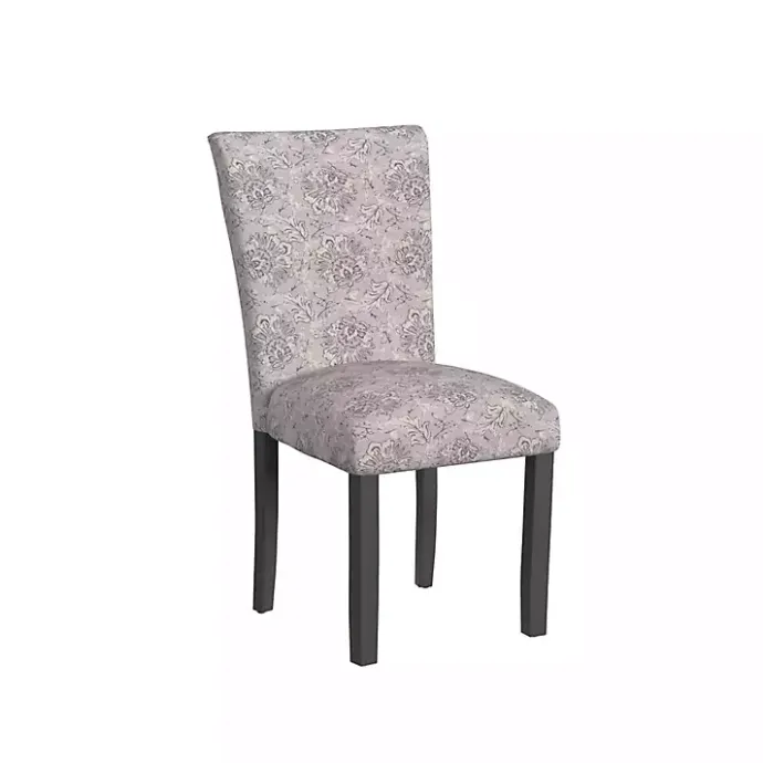 Online Kirklands Home Floral Parsons Dining Chairs, Set of 2 Gray