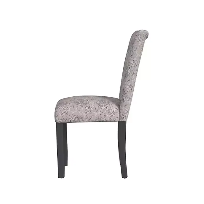 Online Kirklands Home Floral Parsons Dining Chairs, Set of 2 Gray
