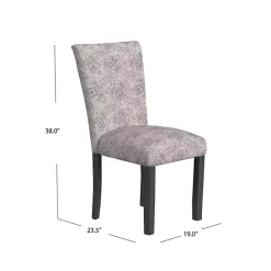 Online Kirklands Home Floral Parsons Dining Chairs, Set of 2 Gray