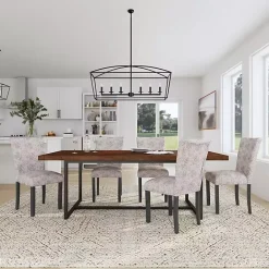 Online Kirklands Home Floral Parsons Dining Chairs, Set of 2 Gray