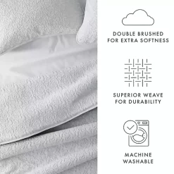 Outlet Kirklands Home Floral Stitch 2-pc. Twin Quilt Set Gray