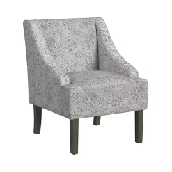 Sale Kirklands Home Floral Swoop Accent Chair Gray