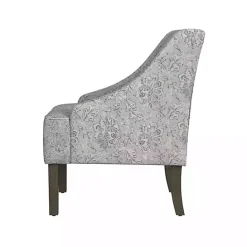 Sale Kirklands Home Floral Swoop Accent Chair Gray