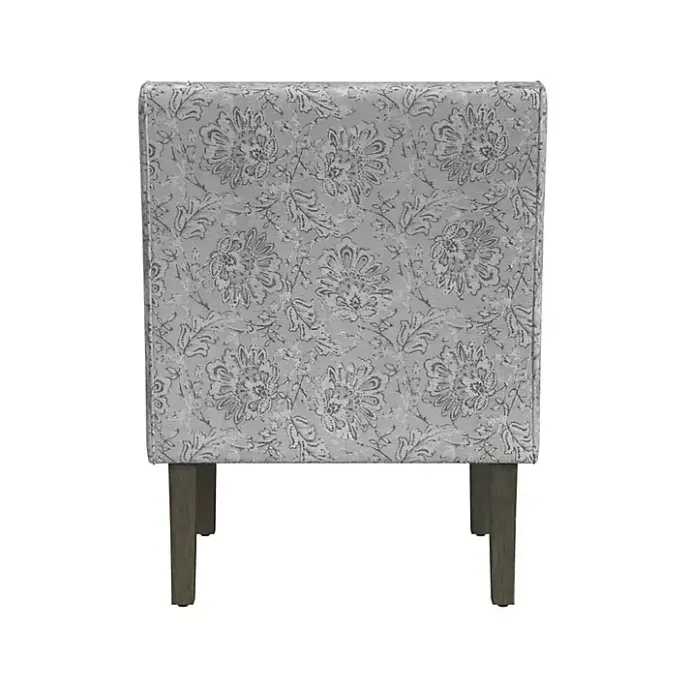 Sale Kirklands Home Floral Swoop Accent Chair Gray