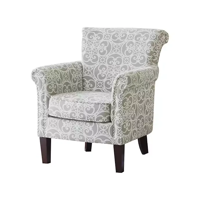 Hot Kirklands Home Fretwork Accent Club Chair Gray