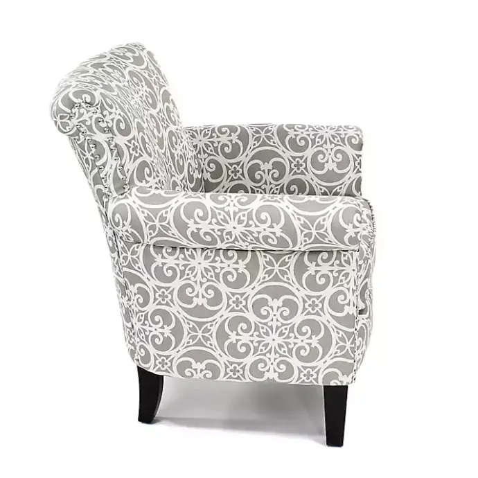 Hot Kirklands Home Fretwork Accent Club Chair Gray