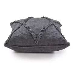 Clearance Kirklands Home Fringe Diamond Pillow, 20 in. Gray