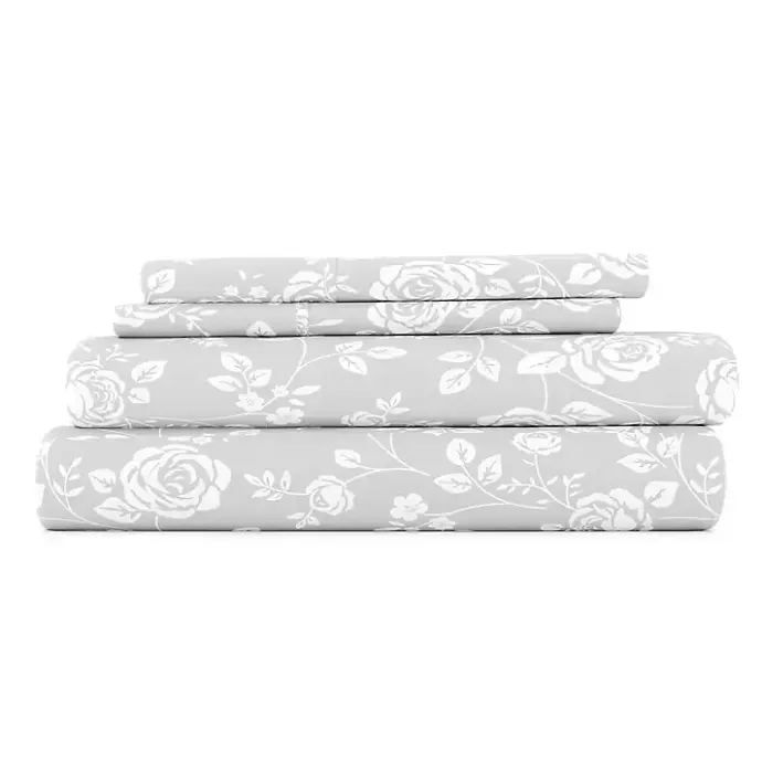 Kirklands Home Garden 4-pc. California King Sheet Set Gray