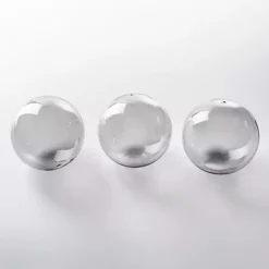 New Kirklands Home Glass Orbs, Set of 3 Gray