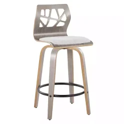 Discount Kirklands Home Golia Swivel Counter Stools, Set of 2 Gray