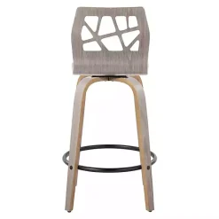 Discount Kirklands Home Golia Swivel Counter Stools, Set of 2 Gray