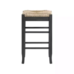 Online Kirklands Home Handwoven Square Wooden Counter Stool Gray