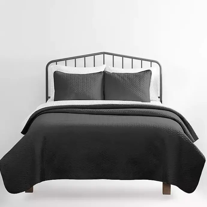 Hot Kirklands Home Herring 3-pc. Queen Quilted Coverlet Set Gray