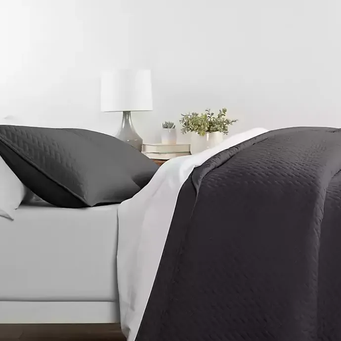 Hot Kirklands Home Herring 3-pc. Queen Quilted Coverlet Set Gray