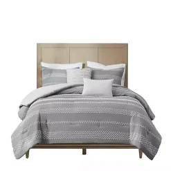Outlet Kirklands Home Jacquard 5-pc. California King Comforter Set Gray
