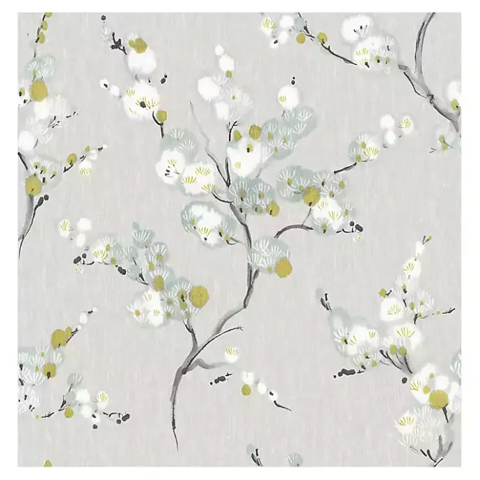 Discount Kirklands Home Gray Japanese Blossom Peel & Stick Wallpaper