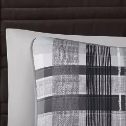 New Kirklands Home Jax Plaid 5-pc. Full/Queen Comforter Set Gray