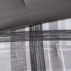 New Kirklands Home Jax Plaid 5-pc. Full/Queen Comforter Set Gray