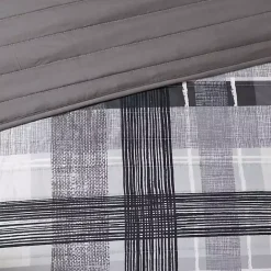 New Kirklands Home Jax Plaid 5-pc. Full/Queen Comforter Set Gray