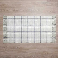 Kirklands Home Jesse Plaid Scatter Rug Gray