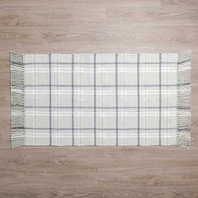 Kirklands Home Jesse Plaid Scatter Rug Gray