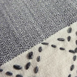 Clearance Kirklands Home Kantha Stitch Recycled Throw Pillow Gray