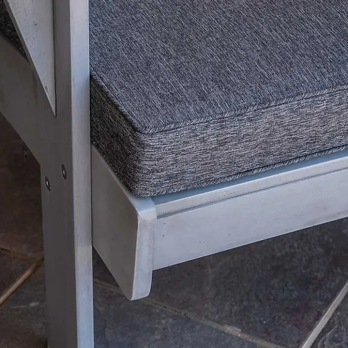 Online Kirklands Home Lanier Chair with Cushion Gray