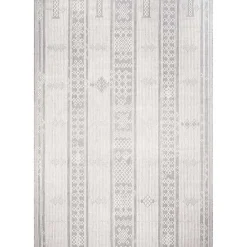 Best Kirklands Home Gray Lee Global Stripes Outdoor Area Rug, 5x8