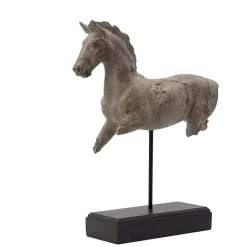 Kirklands Home Gray Legless Horse Statue