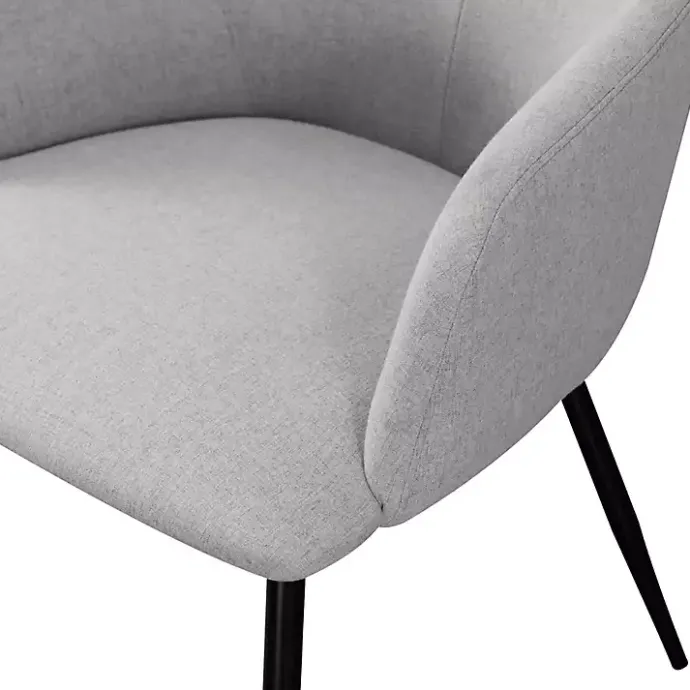 Hot Kirklands Home Lily Upholstered Dining Chairs, Set of 2 Gray