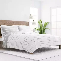 Outlet Kirklands Home Gray Linear Reversible 2-pc. Twin Quilt Set