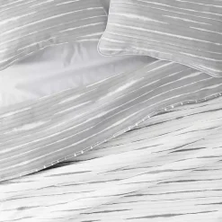 Outlet Kirklands Home Gray Linear Reversible 2-pc. Twin Quilt Set